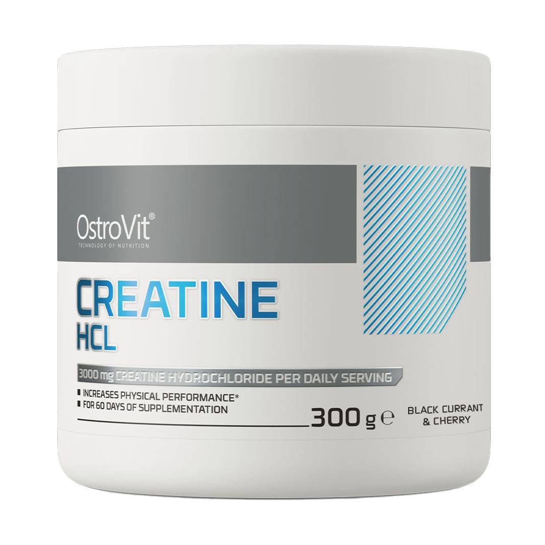 Креатин Гідрохлорид OstroVit Creatine HCL Чорна смородина та Вишня, в порошку, 300 г