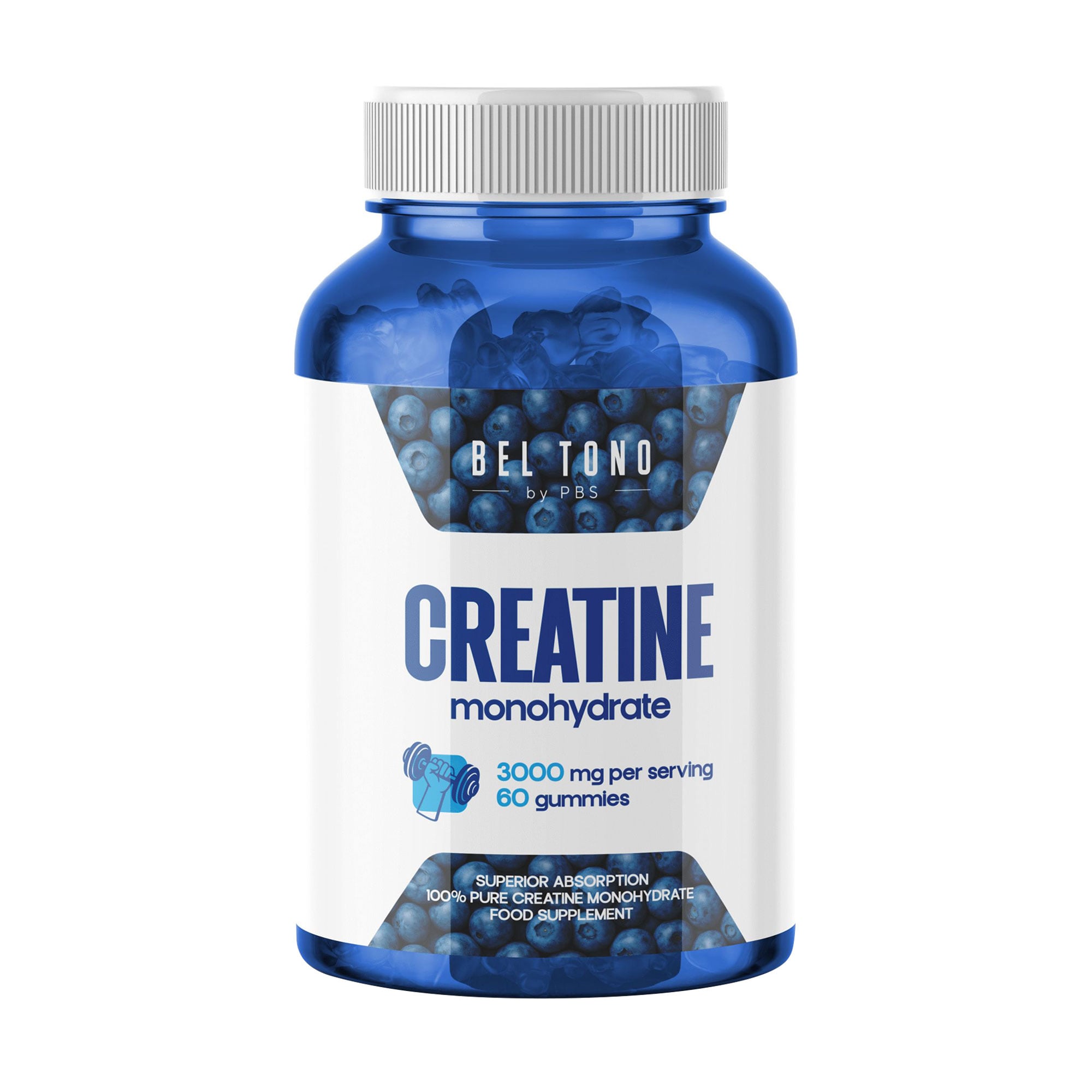Креатин моногідрат Bel Tono Creatine Monohydrate 3000 mg, 60 жувальних мармеладок